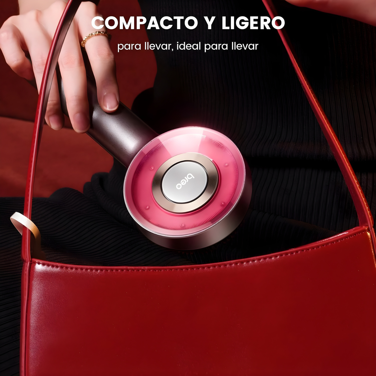 Sistema capilar con luz roja y micro-masaje estimulante